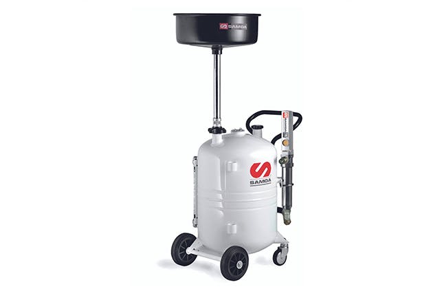 oil drainer 70ltr with remote discharge